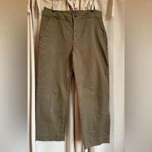 Everlane Women's Olive Cropped Pants